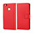 Carcasa de Cuero Cartera para Huawei P9 Lite Rojo