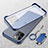 Carcasa Dura Cristal Plastico Funda Rigida Transparente con Magnetico Anillo de dedo Soporte para Apple iPhone 13 Pro Max