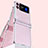 Carcasa Dura Cristal Plastico Funda Rigida Transparente H04 para Samsung Galaxy Z Flip3 5G