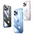 Carcasa Dura Cristal Plastico Funda Rigida Transparente QC2 para Apple iPhone 15 Pro