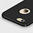 Carcasa Dura Plastico Rigida Mate con Agujero y Anillo de dedo Soporte para Apple iPhone 6 Plus Negro