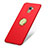 Carcasa Dura Plastico Rigida Mate con Anillo de dedo Soporte A03 para Huawei Honor 7 Rojo