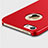 Carcasa Dura Plastico Rigida Mate con Anillo de dedo Soporte para Apple iPhone 5 Rojo