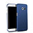 Carcasa Dura Plastico Rigida Mate Q02 para Samsung Galaxy S6 Edge+ Plus SM-G928F Azul