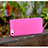 Carcasa Dura Ultrafina Transparente Mate para Apple iPhone 5 Rosa Roja