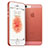 Carcasa Dura Ultrafina Transparente Mate para Apple iPhone SE Rojo