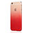 Carcasa Gel Ultrafina Transparente Gradiente Z01 para Apple iPhone 6 Plus Rojo