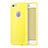 Carcasa Silicona Goma con Agujero para Apple iPhone 6 Plus Amarillo