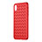 Carcasa Silicona Goma de Cuero para Apple iPhone Xs Max Rojo