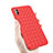 Carcasa Silicona Goma de Cuero para Apple iPhone Xs Max Rojo