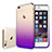 Carcasa Silicona Ultrafina Transparente Gradiente Z01 para Apple iPhone 6S Morado