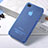 Carcasa Silicona Ultrafina Transparente Mate para Apple iPhone 4 Azul