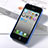 Carcasa Silicona Ultrafina Transparente Mate para Apple iPhone 4S Azul