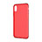 Carcasa Silicona Ultrafina Transparente para Apple iPhone X Rojo