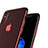 Carcasa Silicona Ultrafina Transparente T06 para Apple iPhone X Rojo