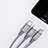 Cargador Cable Lightning USB Carga y Datos Android Micro USB Type-C 3.5A H01 para Apple iPhone 15 Pro Gris Oscuro