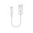 Cargador Cable USB Carga y Datos 20cm S02 para Apple iPad Mini 2 Blanco