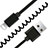 Cargador Cable USB Carga y Datos D08 para Apple iPad Air 3 Negro