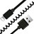 Cargador Cable USB Carga y Datos D08 para Apple iPhone 14 Plus Negro