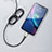 Cargador Cable USB Carga y Datos D09 para Apple iPhone 8 Negro