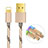 Cargador Cable USB Carga y Datos L01 para Apple iPad 10.2 (2020) Oro