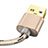 Cargador Cable USB Carga y Datos L01 para Apple iPhone Xs Oro