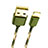 Cargador Cable USB Carga y Datos L03 para Apple iPad Mini 2 Verde