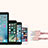 Cargador Cable USB Carga y Datos L05 para Apple iPhone 8 Plus Rosa