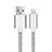 Cargador Cable USB Carga y Datos L07 para Apple iPad Mini 4 Plata
