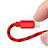 Cargador Cable USB Carga y Datos L10 para Apple iPad 10.2 (2020) Rojo