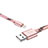 Cargador Cable USB Carga y Datos L10 para Apple iPad 4 Rosa