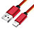 Cargador Cable USB Carga y Datos L11 para Apple iPad Air 2 Rojo