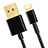 Cargador Cable USB Carga y Datos L12 para Apple iPad 10.2 (2020) Negro