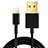 Cargador Cable USB Carga y Datos L12 para Apple iPhone Xs Negro