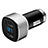 Cargador de Mechero 4.8A Adaptador Coche Doble Puerto USB Carga Rapida Universal Plata