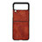 Funda Bumper Lujo Cuero y Plastico Mate Carcasa B04 para Samsung Galaxy Z Flip3 5G