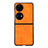 Funda Bumper Lujo Cuero y Plastico Mate Carcasa B06H para Huawei P60 Pocket