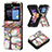 Funda Bumper Lujo Cuero y Plastico Mate Carcasa BF1 para Samsung Galaxy Z Flip5 5G