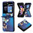 Funda Bumper Lujo Cuero y Plastico Mate Carcasa BF1 para Samsung Galaxy Z Flip5 5G