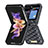 Funda Bumper Lujo Cuero y Plastico Mate Carcasa BF5 para Samsung Galaxy Z Flip5 5G