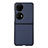 Funda Bumper Lujo Cuero y Plastico Mate Carcasa BH5 para Huawei P60 Pocket