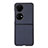 Funda Bumper Lujo Cuero y Plastico Mate Carcasa BH8 para Huawei P60 Pocket