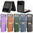 Funda Bumper Lujo Cuero y Plastico Mate Carcasa JD1 para Samsung Galaxy Z Flip3 5G