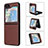 Funda Bumper Lujo Cuero y Plastico Mate Carcasa LZ3 para Samsung Galaxy Z Flip5 5G