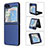 Funda Bumper Lujo Cuero y Plastico Mate Carcasa LZ3 para Samsung Galaxy Z Flip5 5G