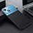 Funda Bumper Lujo Cuero y Plastico Mate Carcasa QC1 para Apple iPhone 14