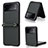 Funda Bumper Lujo Cuero y Plastico Mate Carcasa R04 para Samsung Galaxy Z Flip3 5G