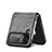 Funda Bumper Lujo Cuero y Plastico Mate Carcasa R04 para Samsung Galaxy Z Flip4 5G