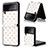 Funda Bumper Lujo Cuero y Plastico Mate Carcasa R07 para Samsung Galaxy Z Flip3 5G