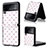 Funda Bumper Lujo Cuero y Plastico Mate Carcasa R07 para Samsung Galaxy Z Flip3 5G